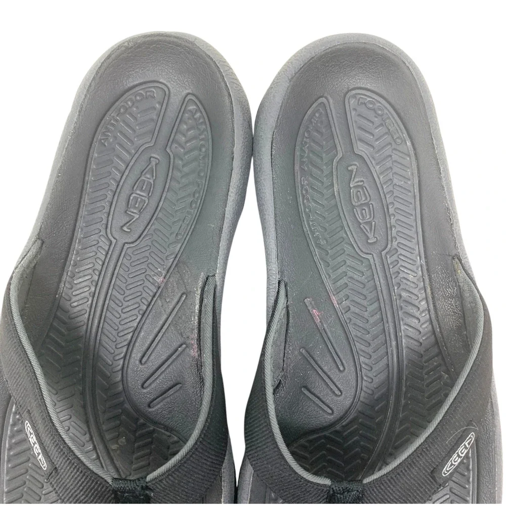 KEEN Kona Flip Flops Women's 8.5 Black Vapor Beach Comfort Sandals Waterproof